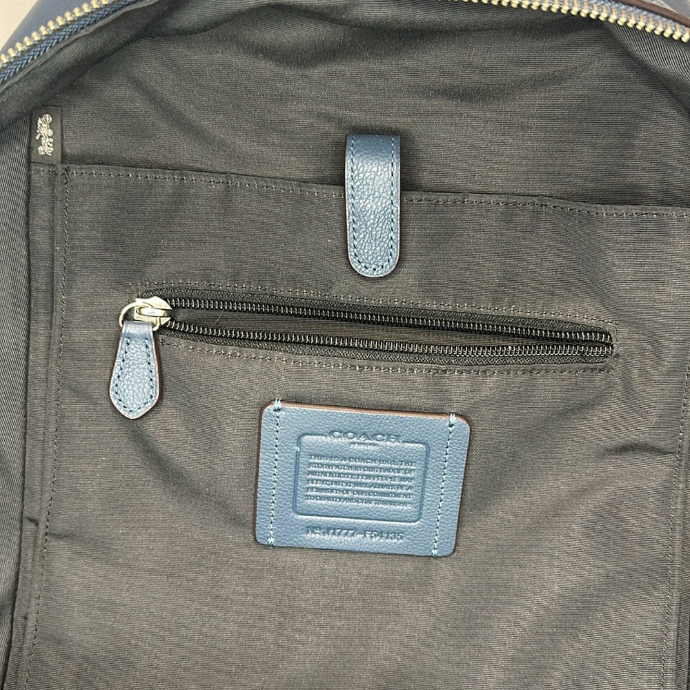 Coach Navy Backpack - Picture 11 of 13